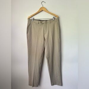 TODD SNYDER New Textured Standard Fit Beige Dress Pants NWT Men’s Size 34x32